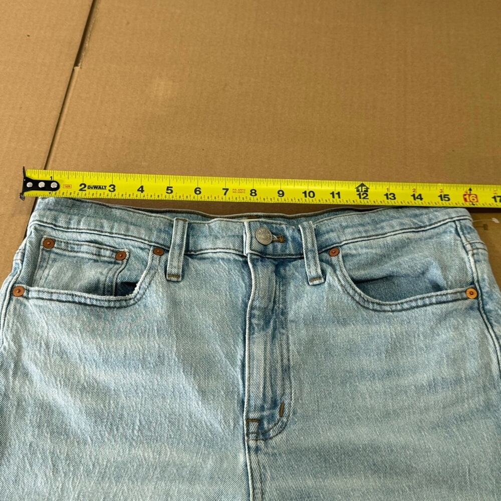 Madewell The High-Rise Slim Crop Boyjean in Dumas Wash: Ripped Edition MC556 W29 - Picture 11 of 14